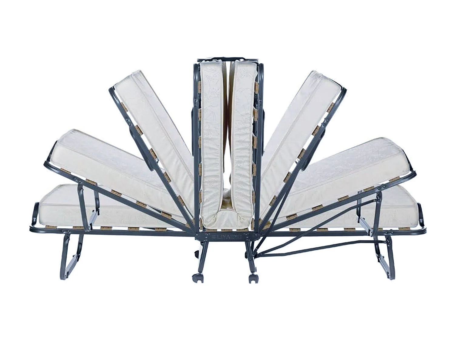 Talamo Italia - Letto pieghevole Ace, 100% Made in Italy, 80x190h39 cm