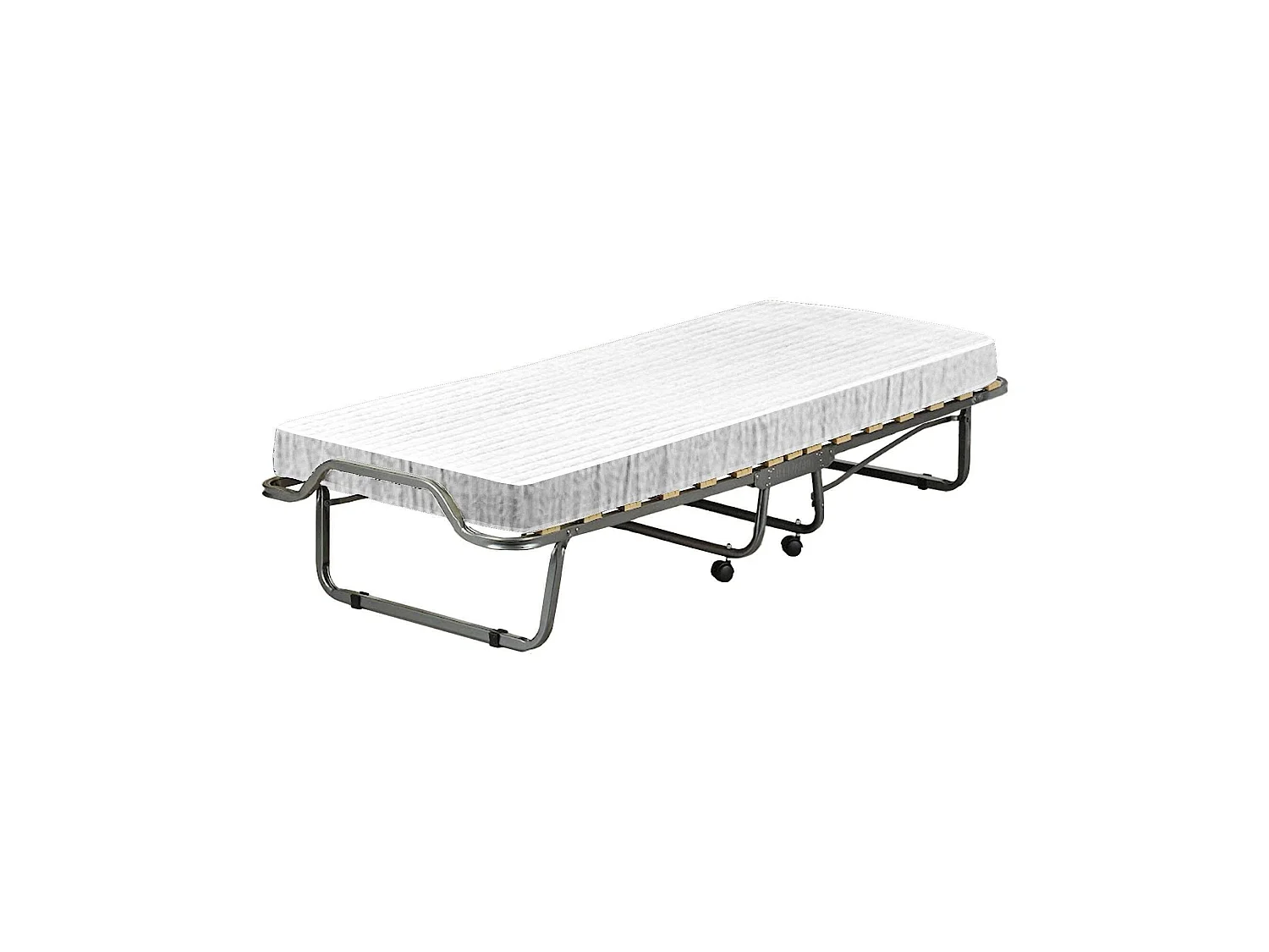Dpiate opklapbed, Veldbed met 15 latten, Inclusief matras, Ruimtebesparend kinderbedje, 100% Made in Italy, 80x190h39 cm, Beschermhoes op aanvraag