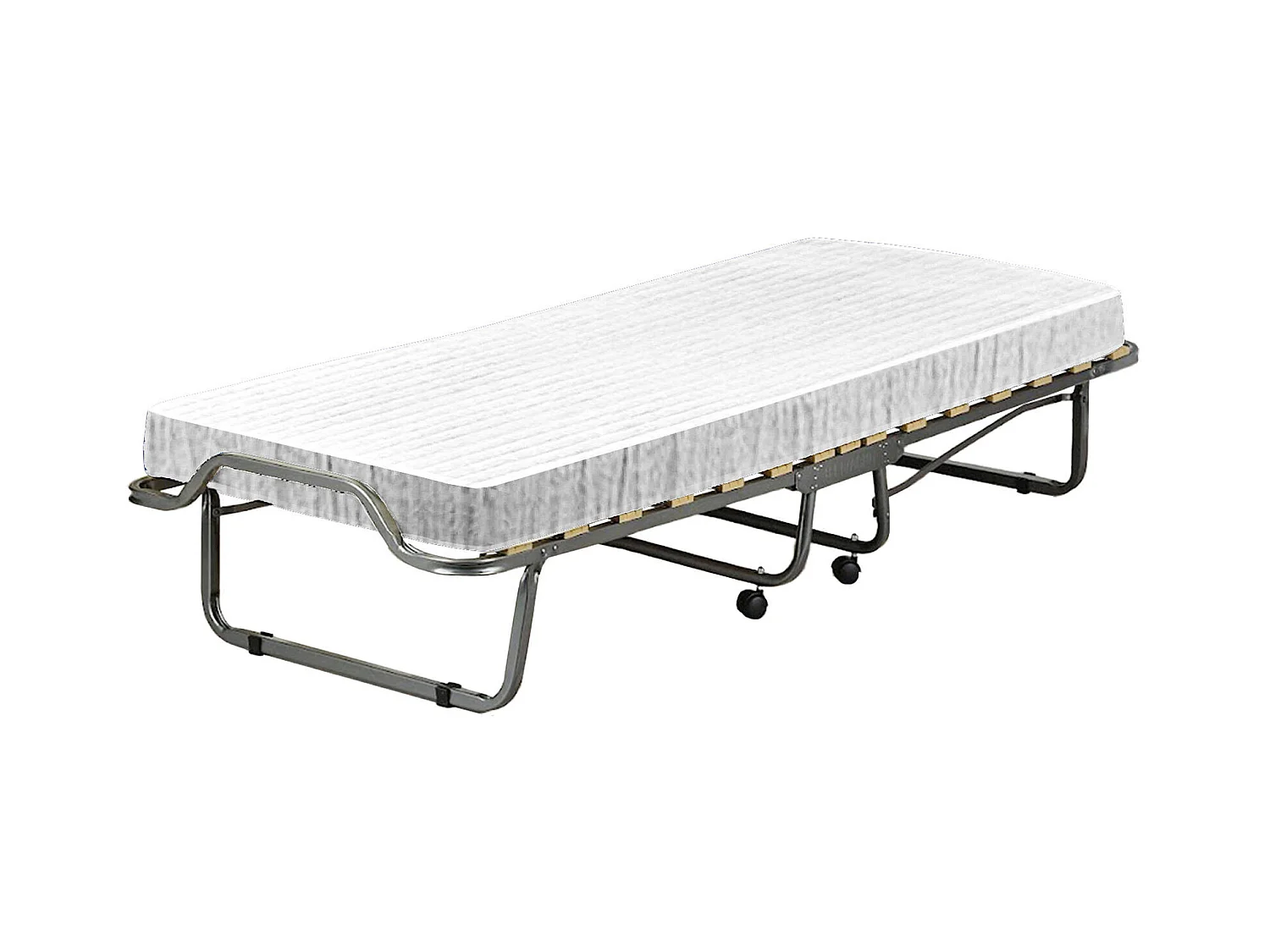 Dpava opklapbed, ruimtebesparend veldbed met 15 latten, inclusief beschermhoes, 100% Made in Italy, 80x200h40 cm, inclusief matras