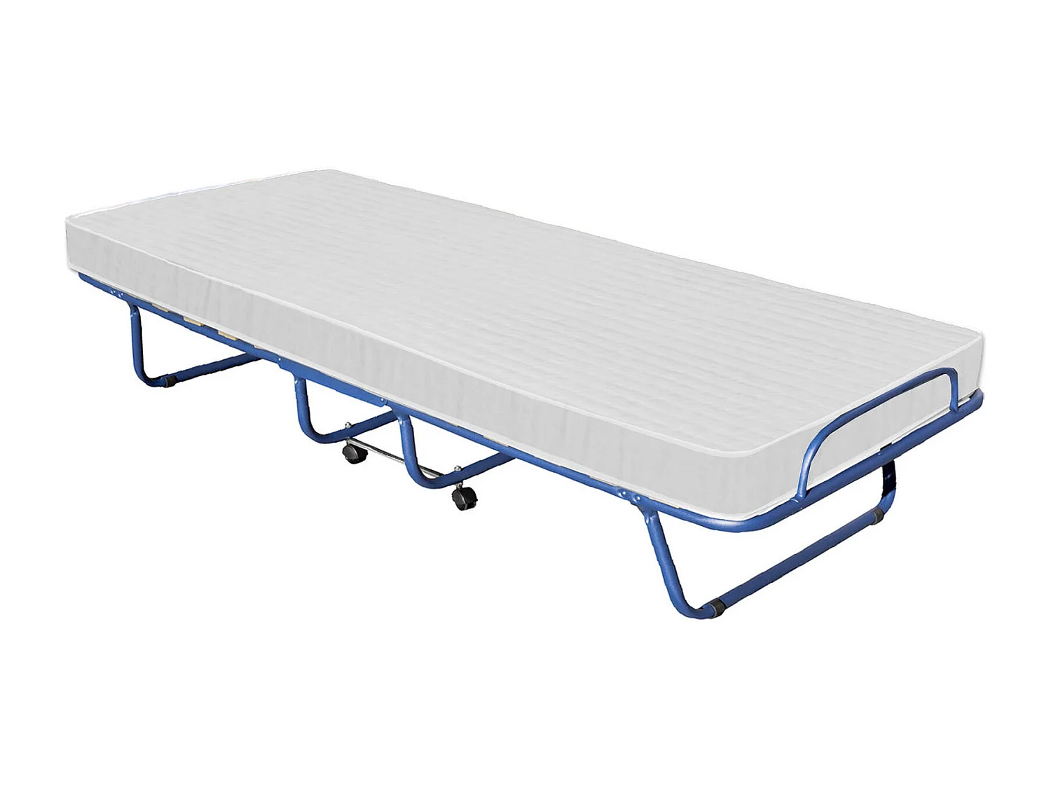 Dpiate opklapbed, Veldbed met 15 latten, Matras inbegrepen, Ruimtebesparend kinderbedje, 100% Made in Italy, 80x190h39 cm, Inclusief beschermhoes