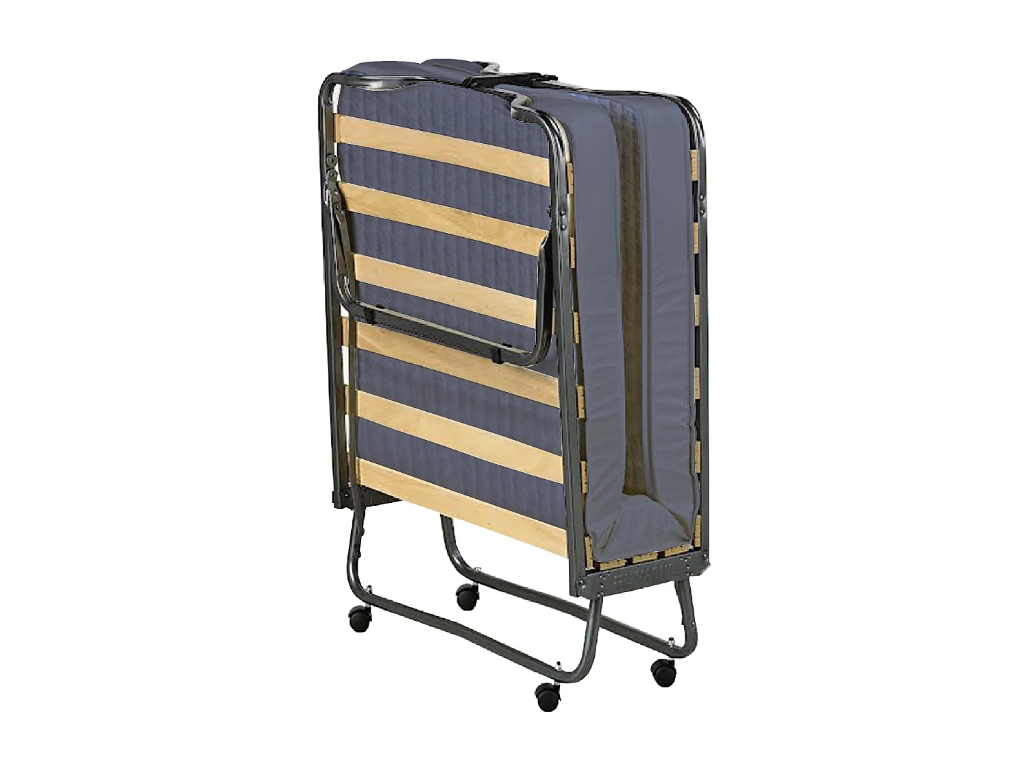 Lit pliant Dabadian, lit pliant à 15 lattes, lit bébé peu encombrant, 100% Made in Italy, 80x200h40 cm, matelas à mémoire de forme inclus