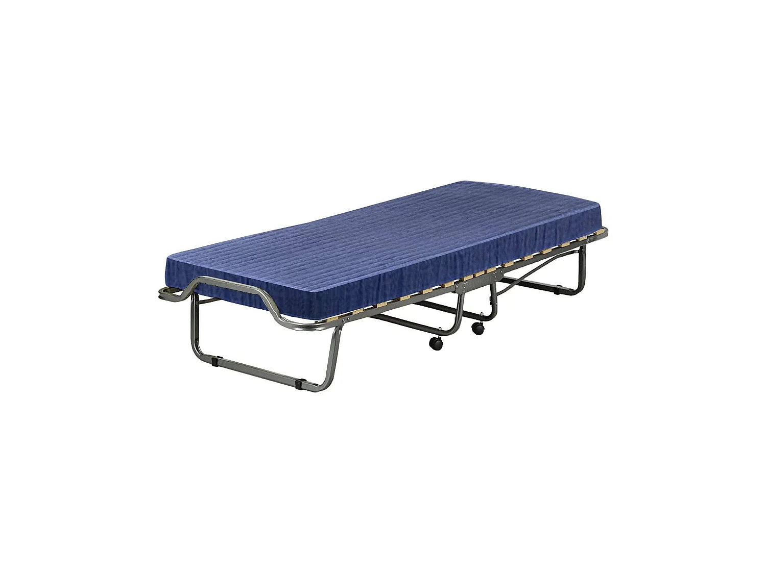 Dabambil opklapbed, Kampeerbed met 15 latten, Matras inbegrepen, Ruimtebesparend kinderbedje, 100% Made in Italy, 80x190h39 cm, Beschermhoes op aanvraag