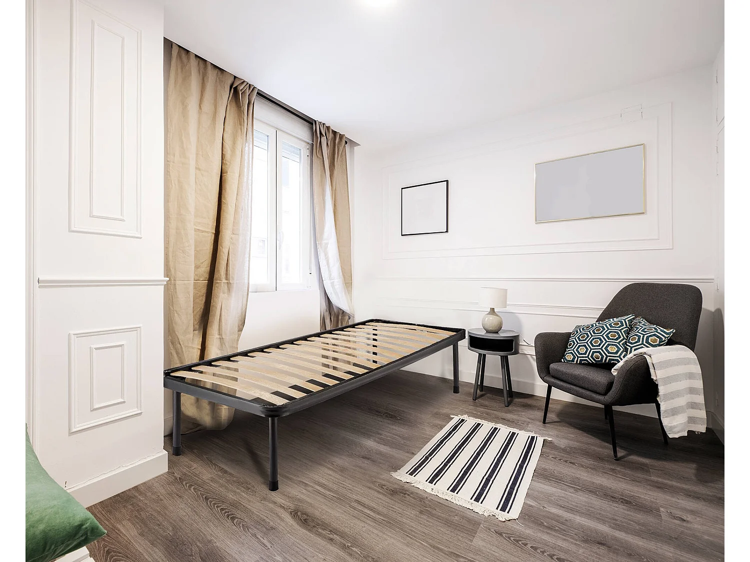 Sommier simple Dabbrandin, Sommier orthopédique à 14 lattes, 100% Made in Italy, 80x190h30 cm