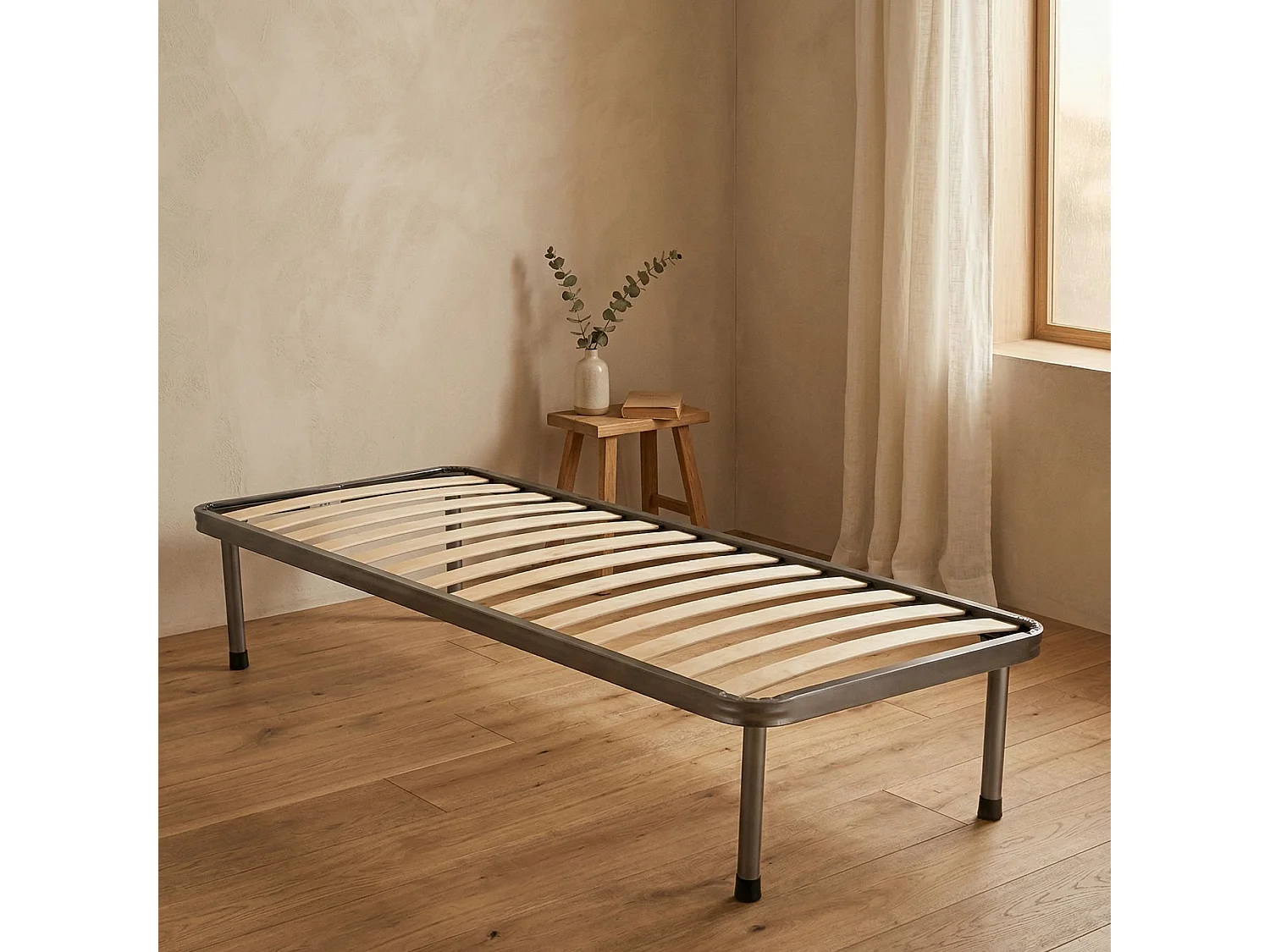 Sommier simple Dabbrandin, Sommier orthopédique à 14 lattes, 100% Made in Italy, 80x190h30 cm