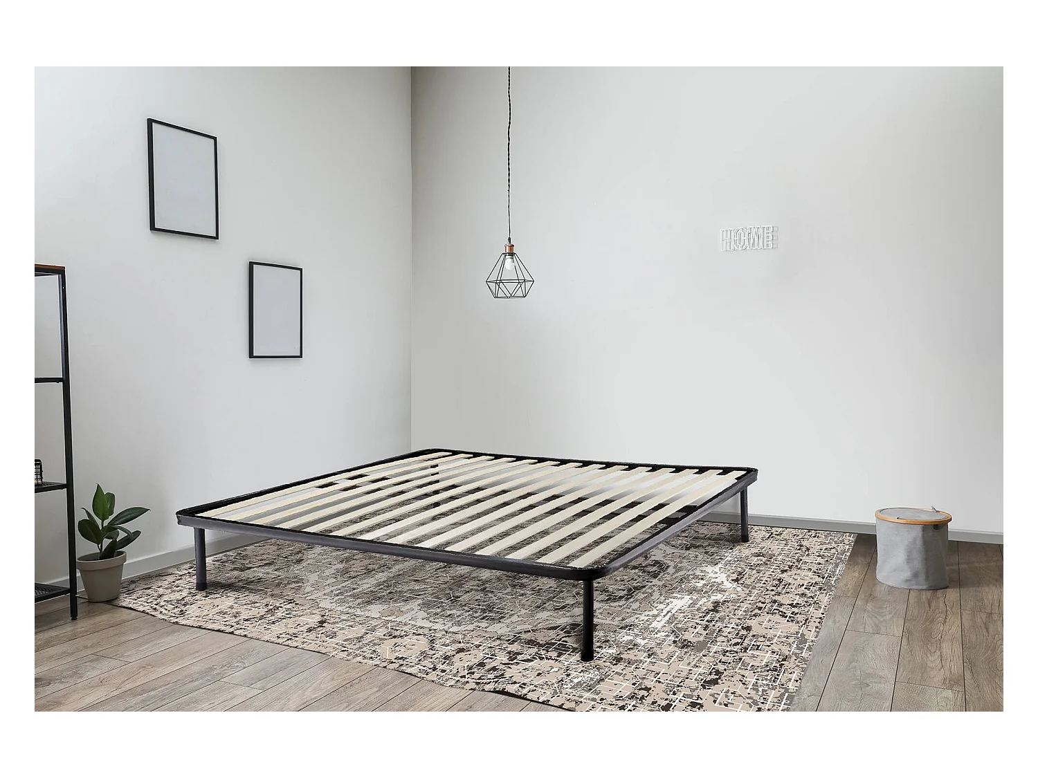 Sommier double Dabbasia, Sommier orthopédique à 14 lattes, 100% Made in Italy, 160x190h30 cm