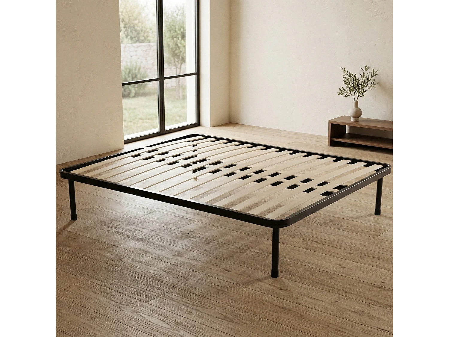 Sommier double Dabbasia, Sommier orthopédique à 14 lattes, 100% Made in Italy, 160x190h30 cm