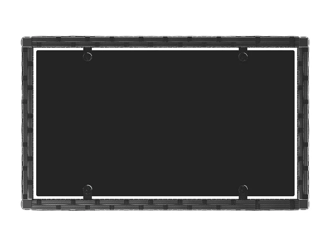 Set Salotti da Giardino 4 pz con Cuscini Nero in Polyrattan CFW51847