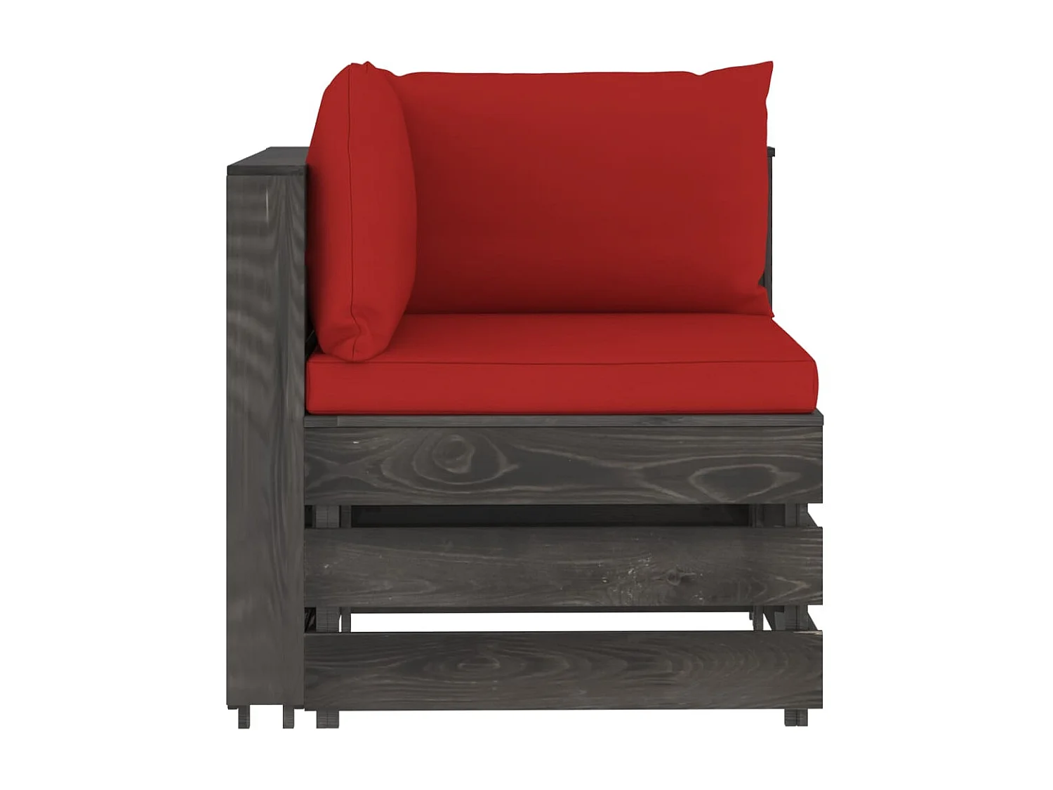 8 pz Set Salotti da Giardino con Cuscini Legno Impregnato Grigio CFW45106