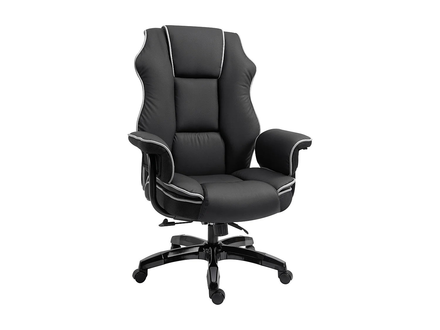 Fauteuil de bureau gamer ergonomique grand confort - 76L x 80l x 118-124H cm - noir