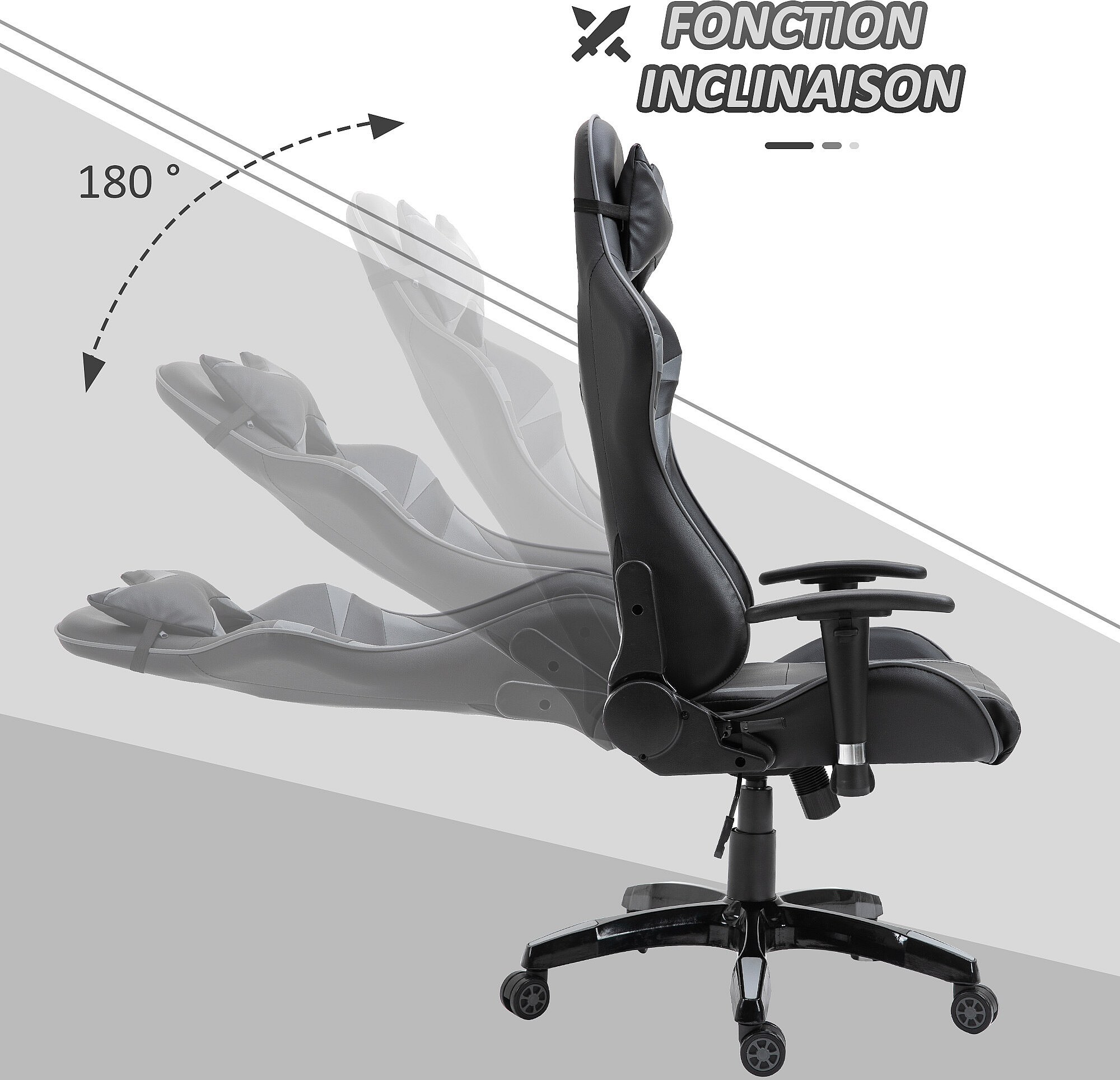 Fauteuil De Bureau Ergonomique HOMCOM - Accoudoirs Relevables, Dossier Haut, Réglable, Velours Marron