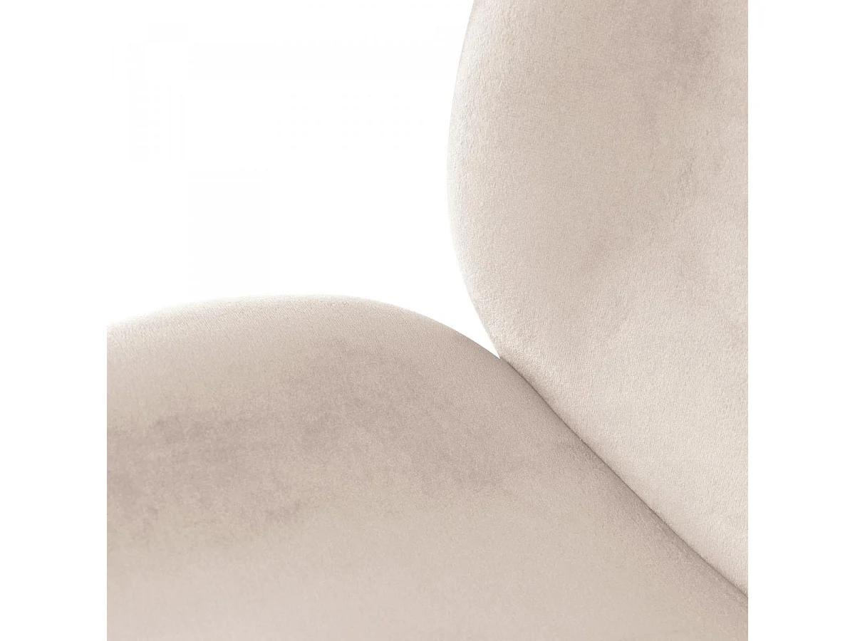 Fauteuil semi artisanal LOT DE 2 ARA 59x47x90 beige et laiton