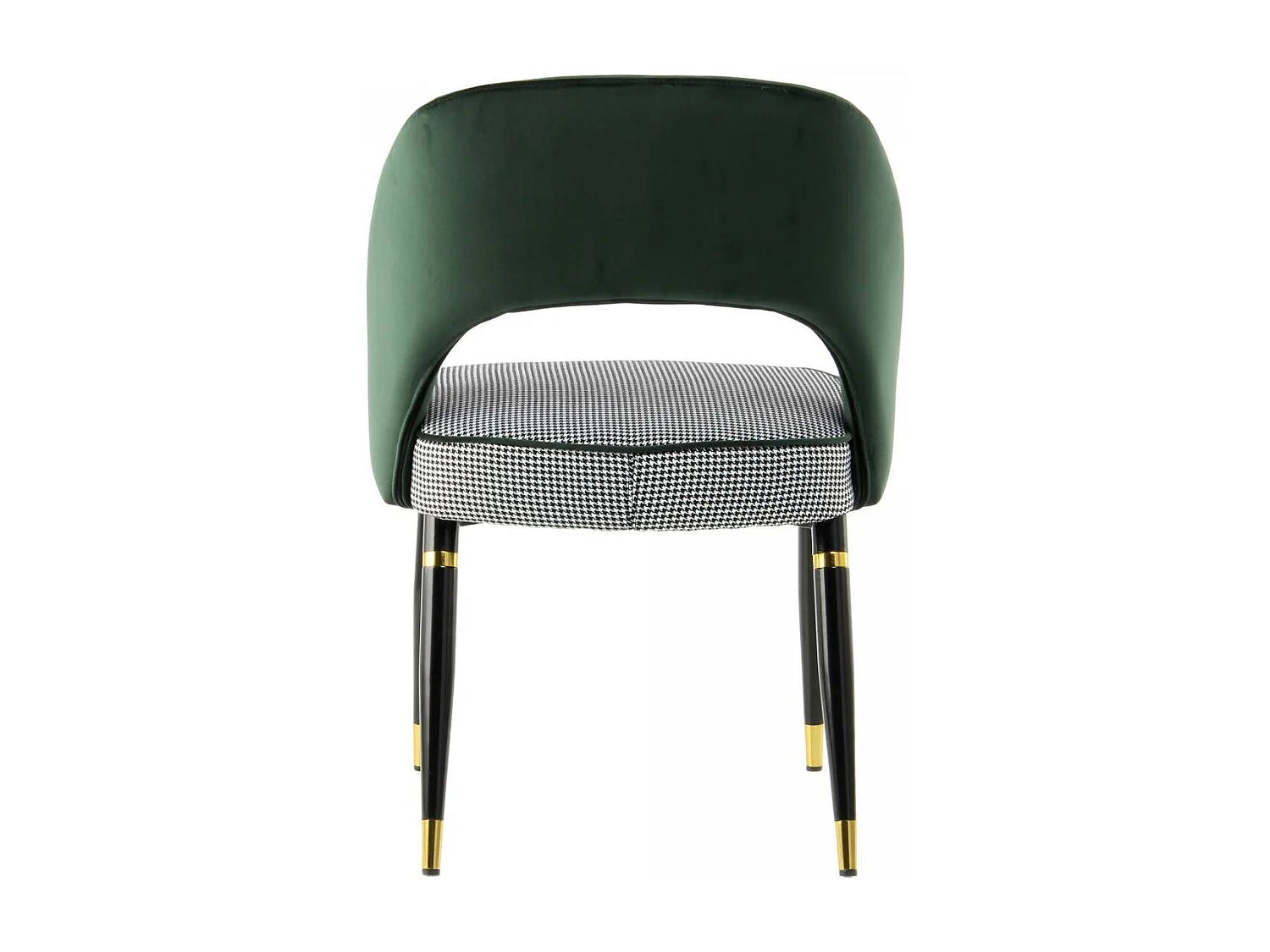 Fauteuil semi artisanal LOT DE 2 ABE 56x58x83 vert et or