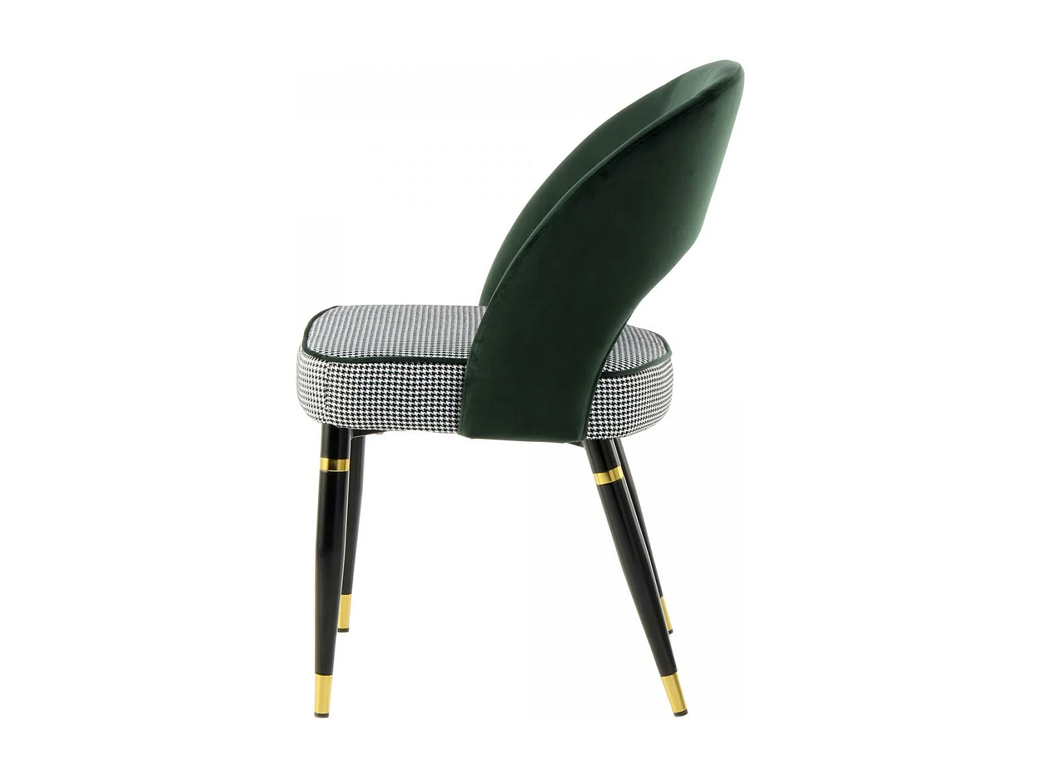 Fauteuil semi artisanal LOT DE 2 ABE 56x58x83 vert et or