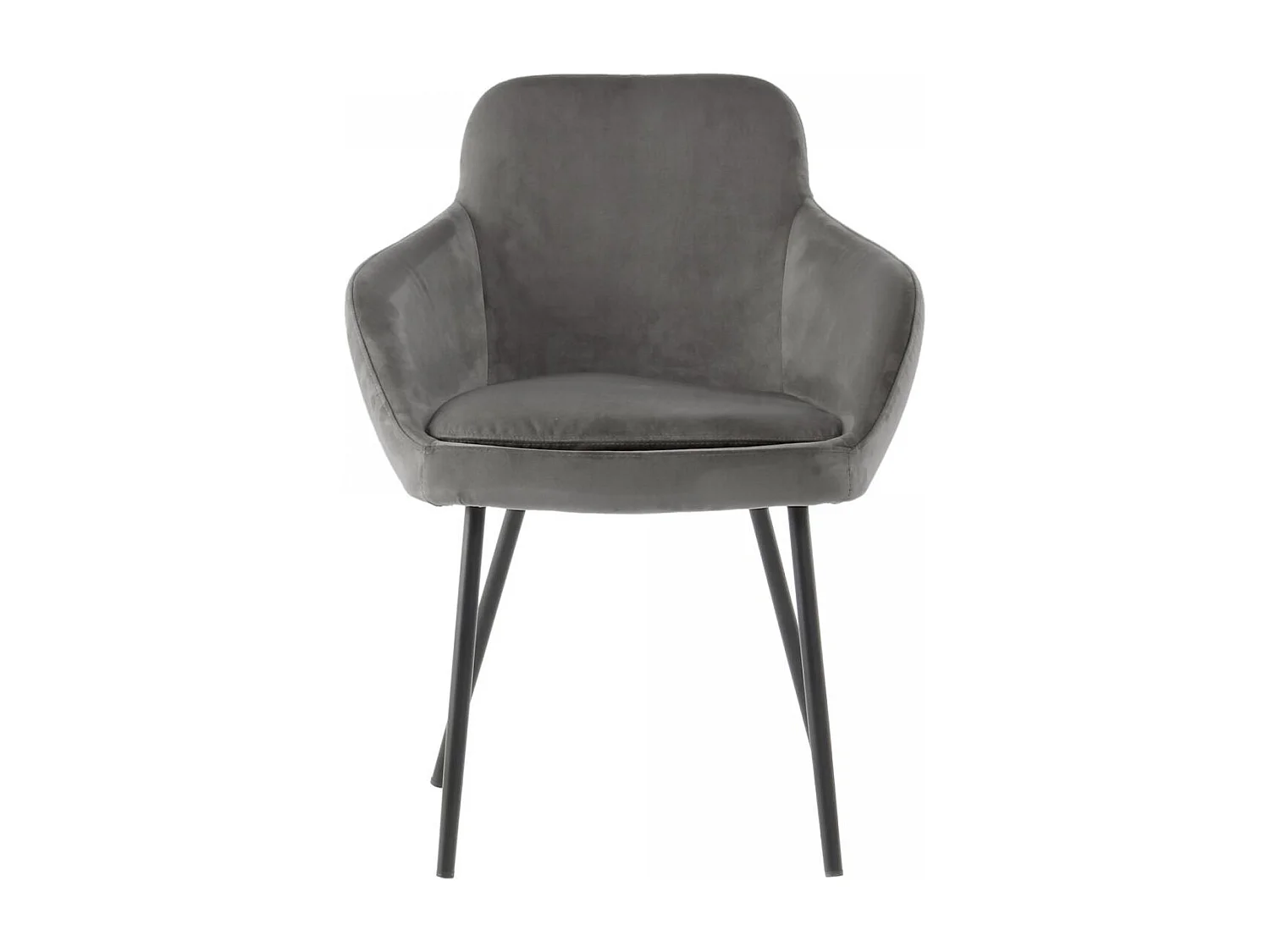 Fauteuil semi artisanal LOT DE 2 ASA 61x60,5x81 gris