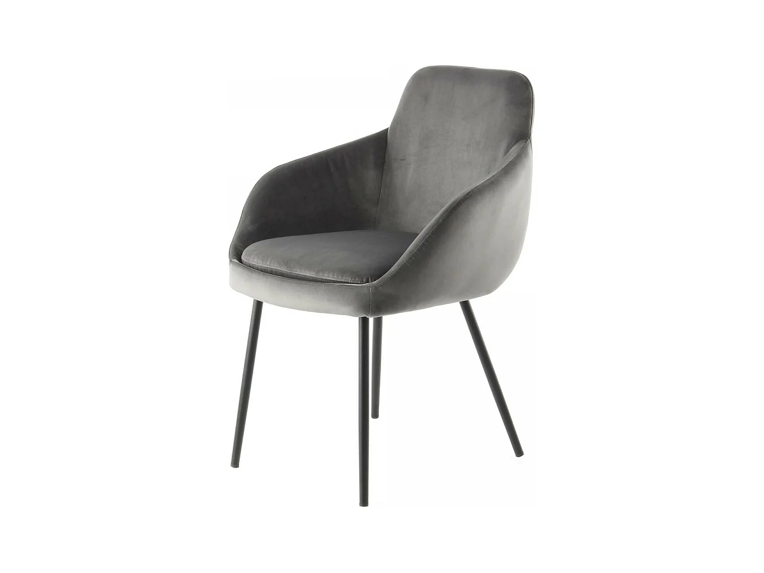 Fauteuil semi artisanal LOT DE 2 ASA 61x60,5x81 gris