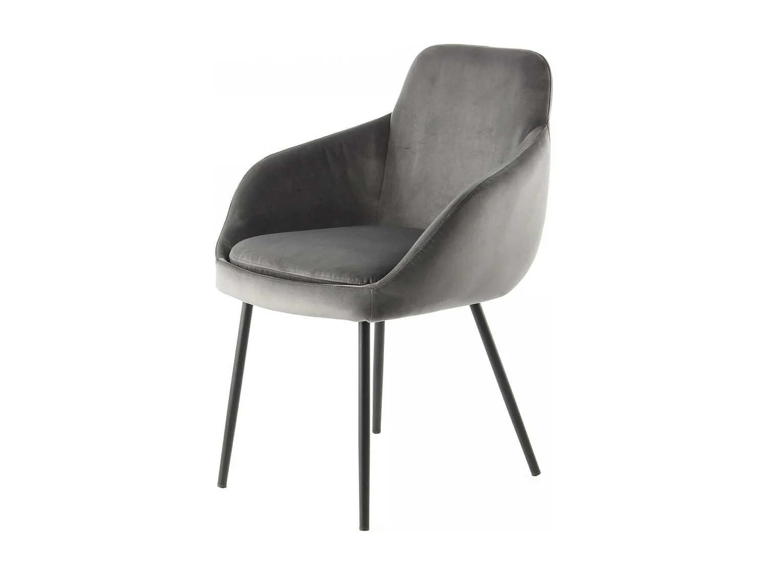 Fauteuil semi artisanal LOT DE 2 ASA 61x60,5x81 gris