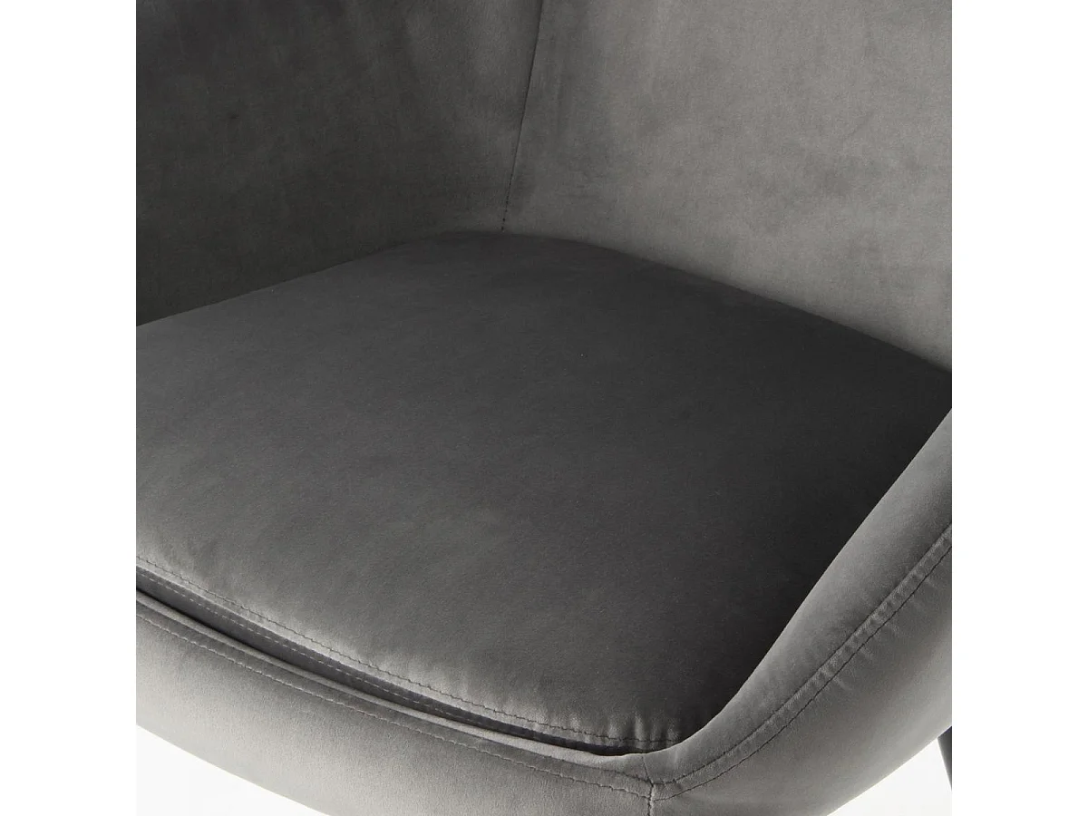 Fauteuil semi artisanal LOT DE 2 ASA 61x60,5x81 gris