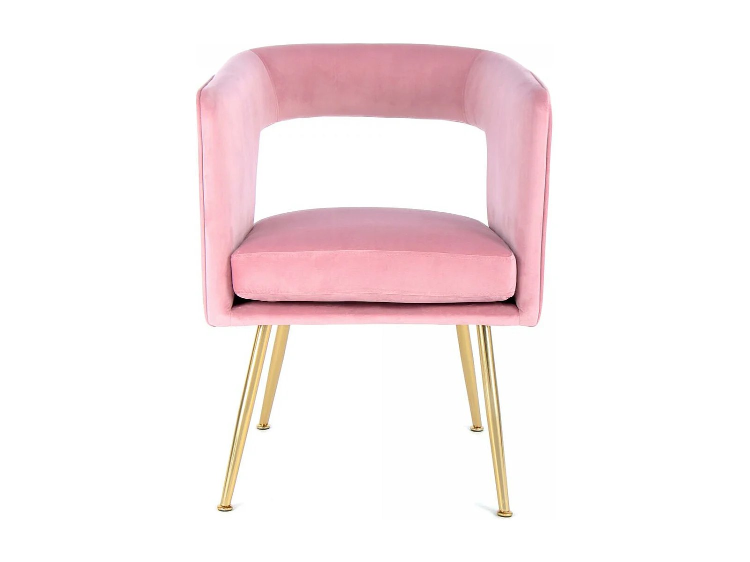 Fauteuil semi artisanal AME 63x60x77 rose