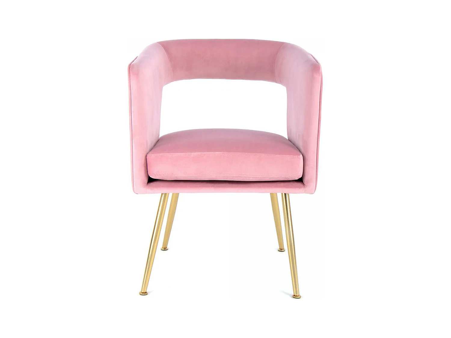 Fauteuil semi artisanal AME 63x60x77 rose