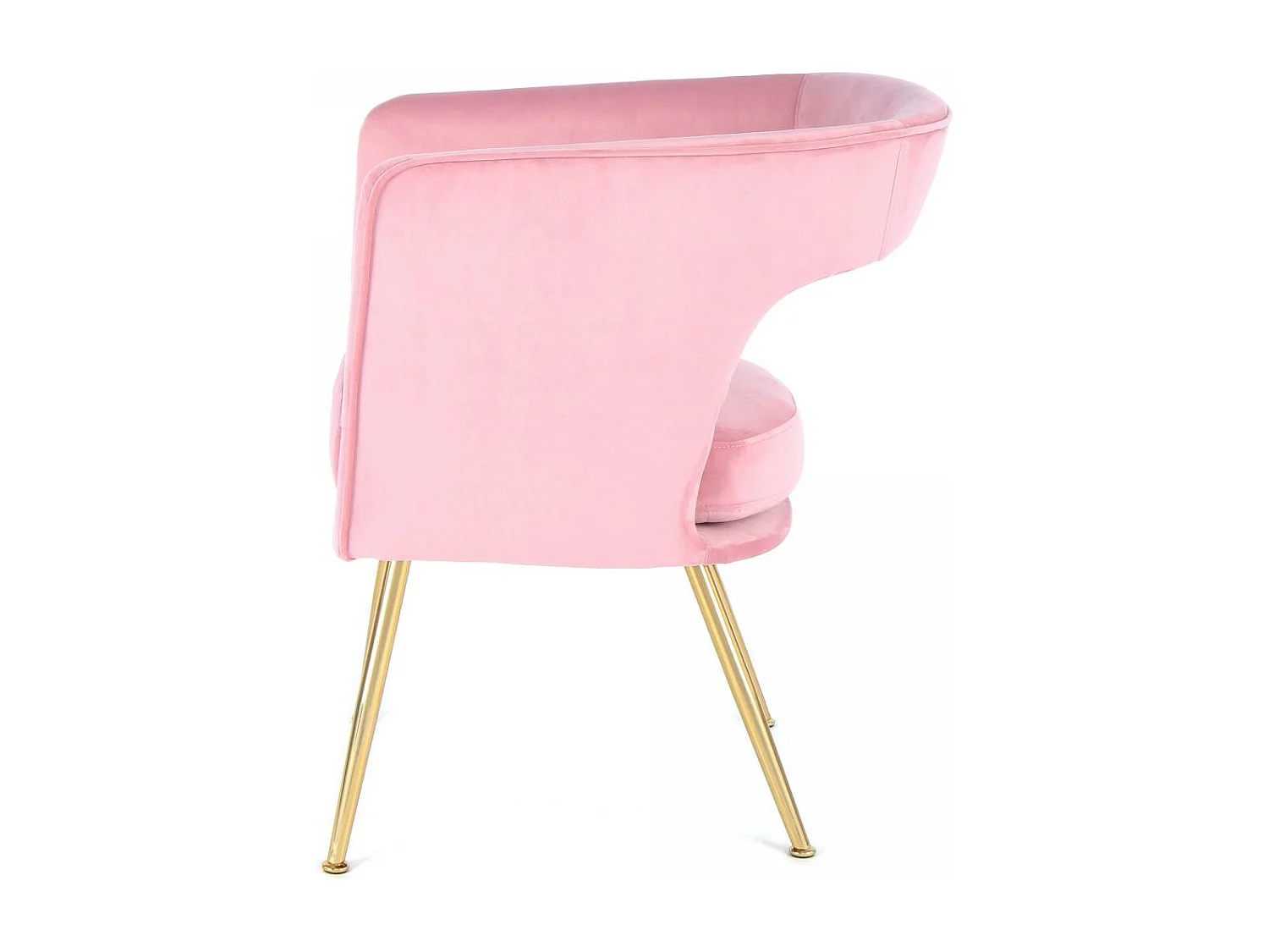 Fauteuil semi artisanal AME 63x60x77 rose