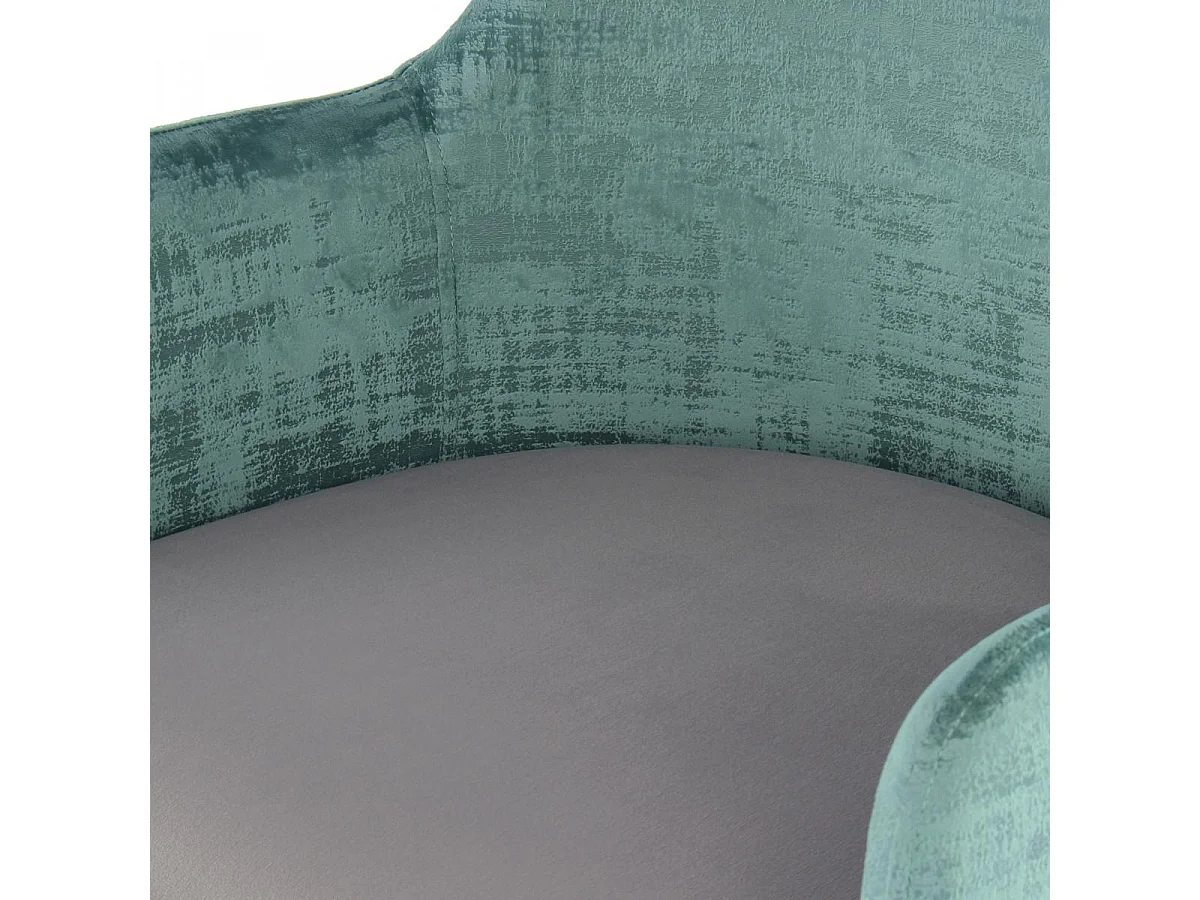 Fauteuil semi artisanal AVE 50x53x85 vert gris