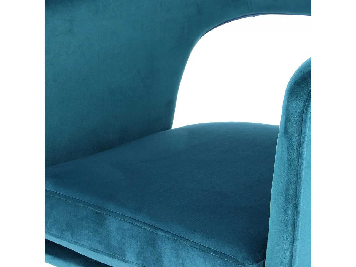 Fauteuil semi artisanal AME 63x60x77 bleu