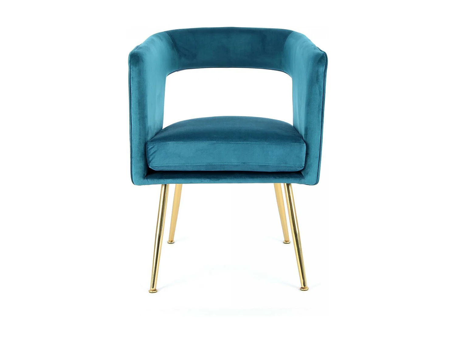 Fauteuil semi artisanal AME 63x60x77 bleu