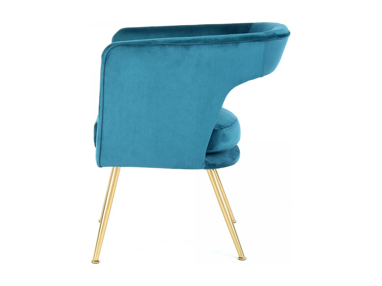 Fauteuil semi artisanal AME 63x60x77 bleu