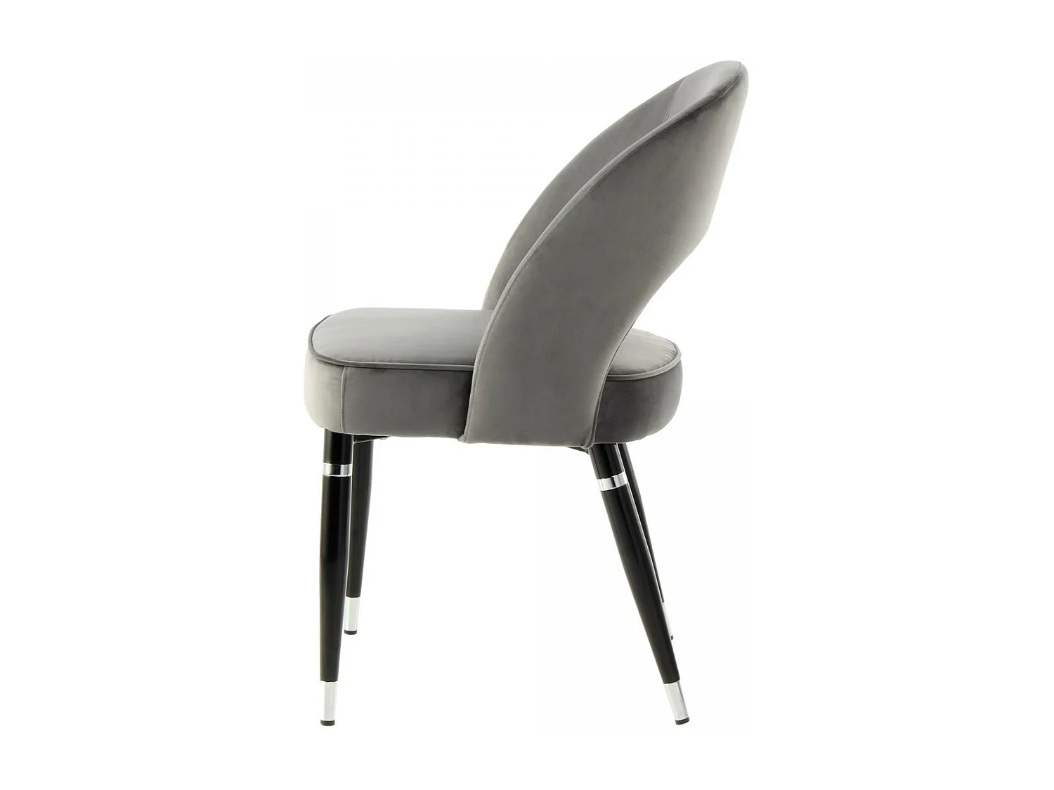 Fauteuil semi artisanal LOT DE 2 ABE 56x58 gris clair et gris foncé