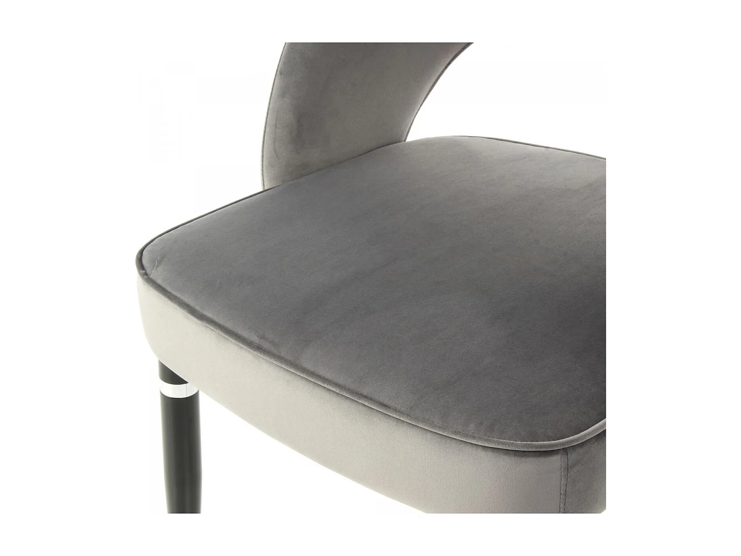 Fauteuil semi artisanal LOT DE 2 ABE 56x58 gris clair et gris foncé