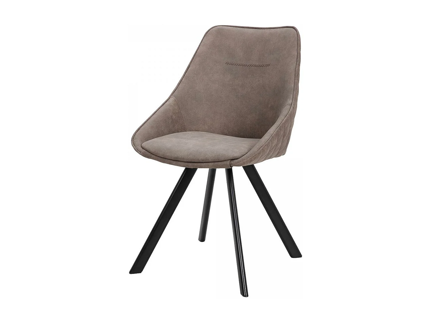 Fauteuil semi artisanal LOT DE 2 ADE 61x50x83 brun