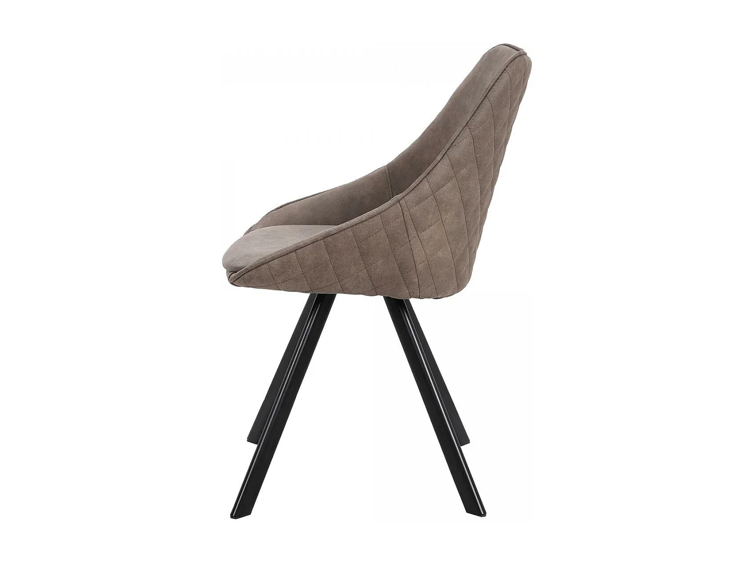 Fauteuil semi artisanal LOT DE 2 ADE 61x50x83 brun