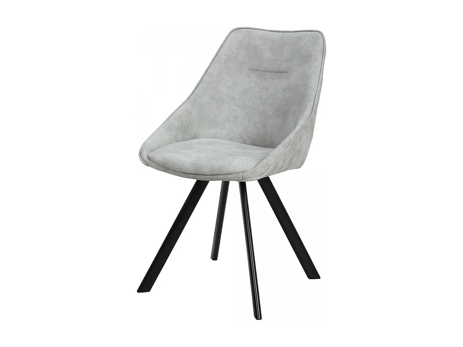 Fauteuil semi artisanal LOT DE 2 ADE 61x50x83 gris