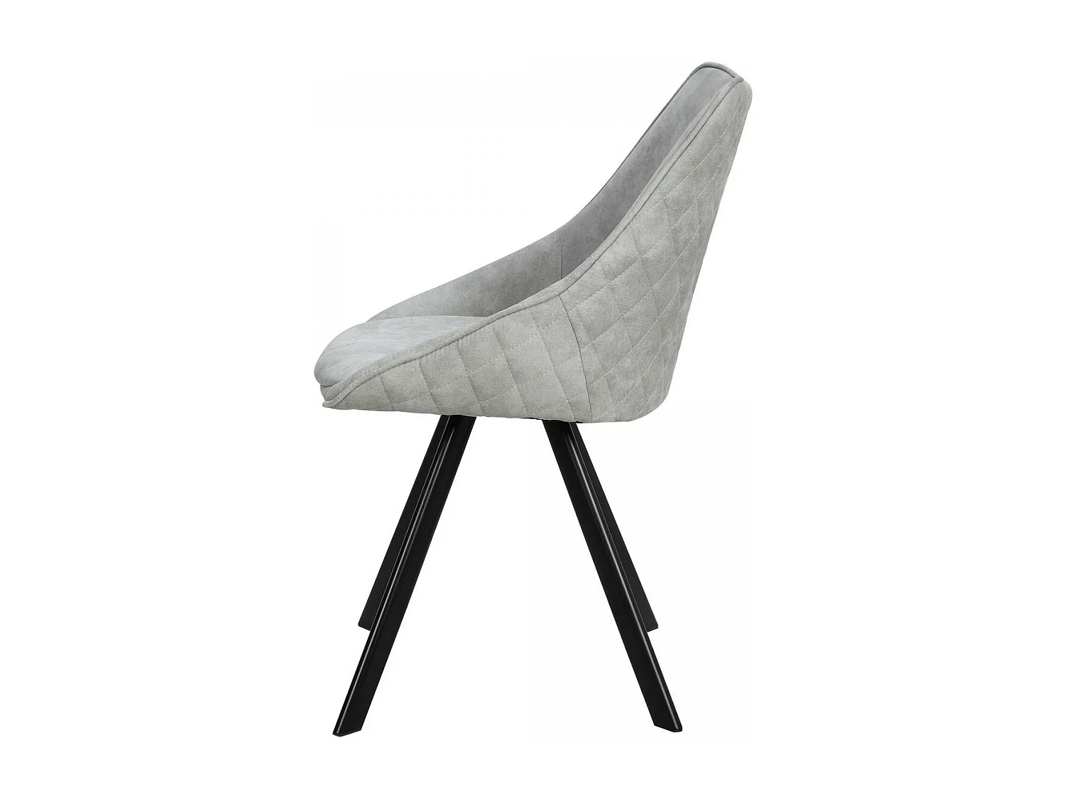 Fauteuil semi artisanal LOT DE 2 ADE 61x50x83 gris