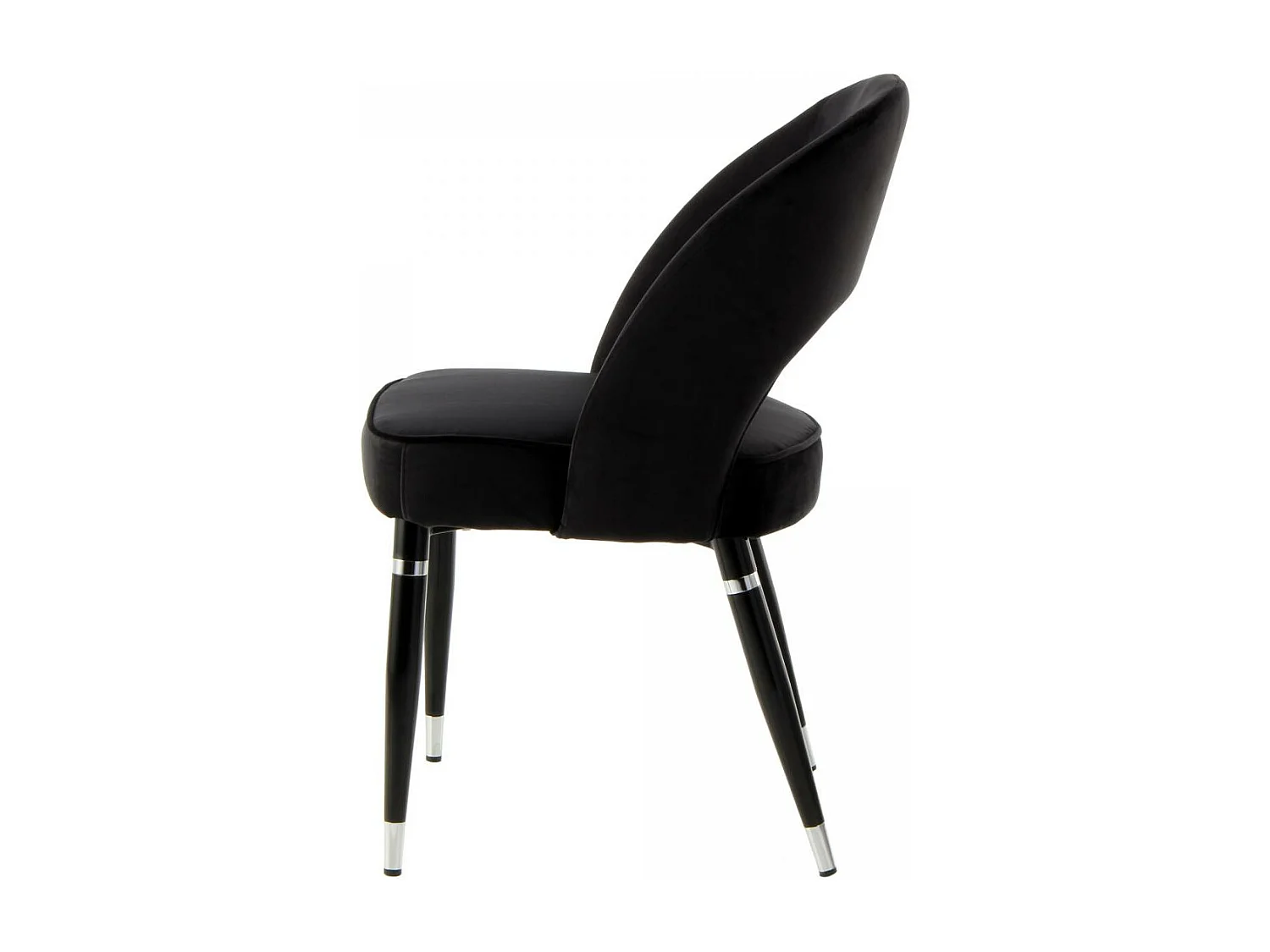 Fauteuil semi artisanal LOT DE 2 ABE 56x58x83 noir et gris