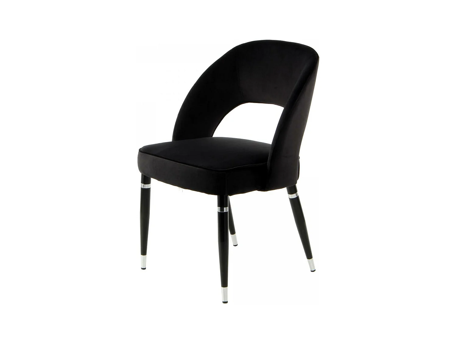 Fauteuil semi artisanal LOT DE 2 ABE 56x58x83 noir et gris