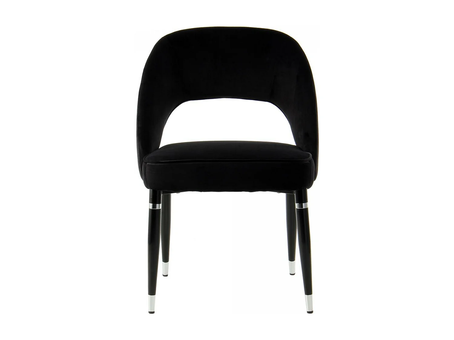 Fauteuil semi artisanal LOT DE 2 ABE 56x58x83 noir et gris
