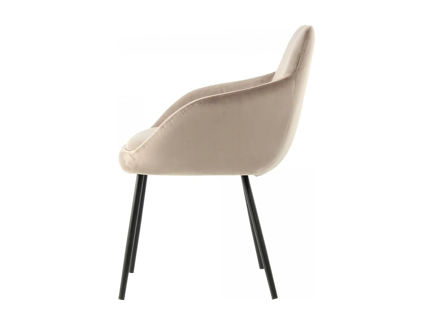 Fauteuil semi artisanal LOT DE 2 ASA 61x60,5x81 taupe