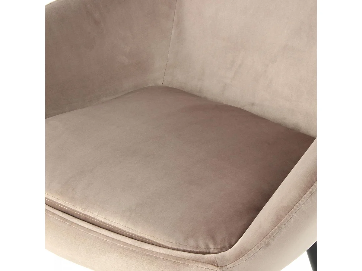 Fauteuil semi artisanal LOT DE 2 ASA 61x60,5x81 taupe