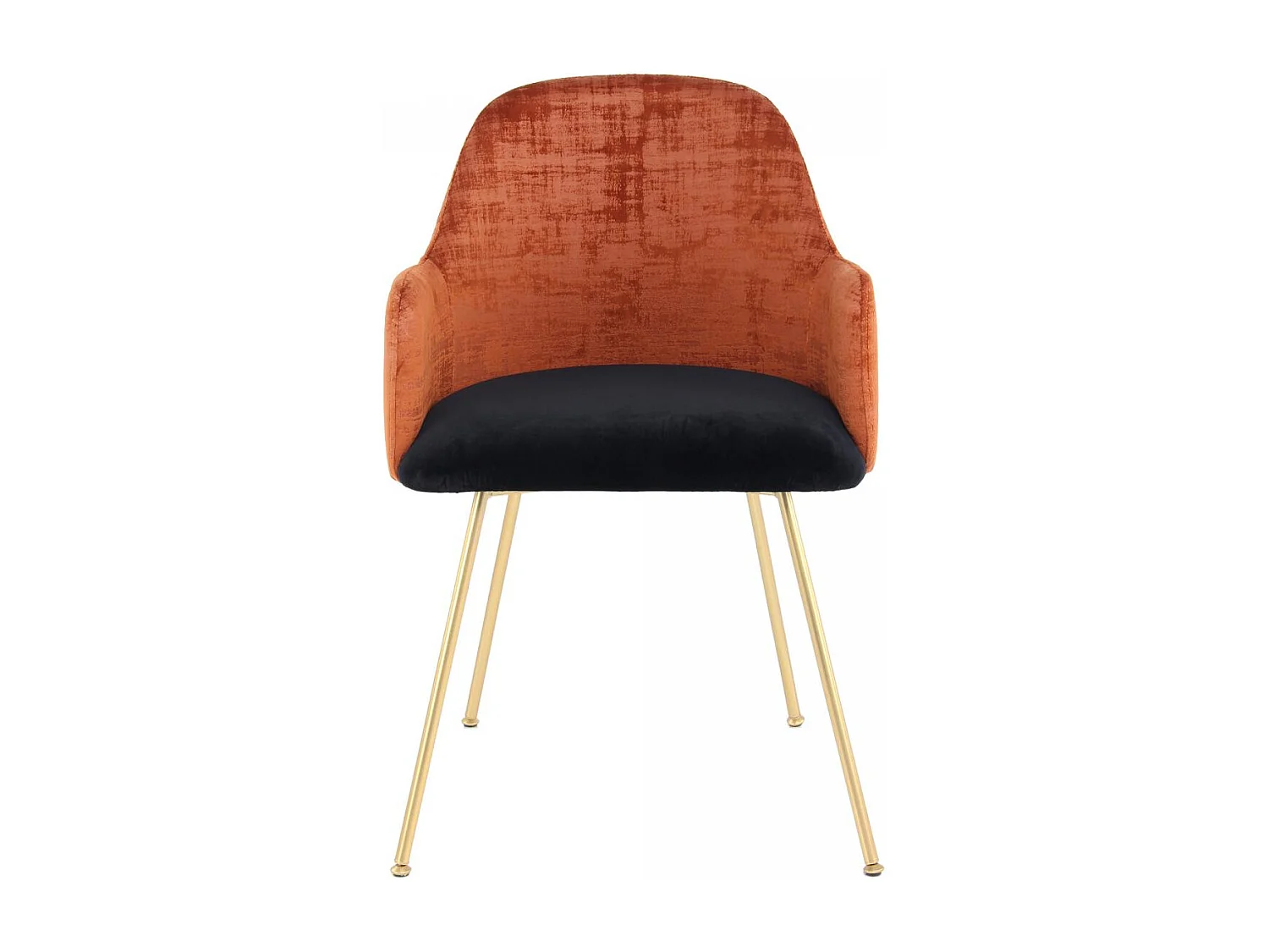 Fauteuil semi artisanal AVE 50x53x85 terra et brun