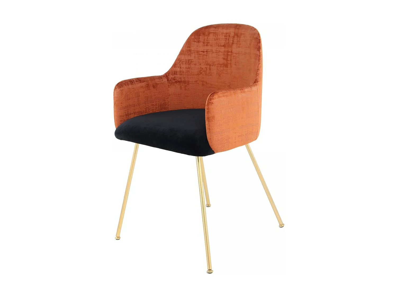 Fauteuil semi artisanal AVE 50x53x85 terra et brun