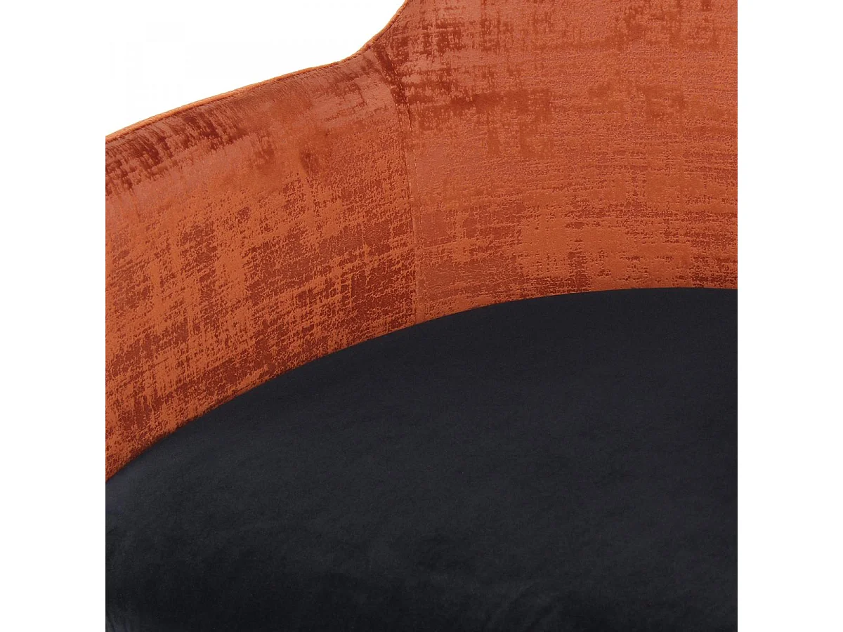 Fauteuil semi artisanal AVE 50x53x85 terra et brun