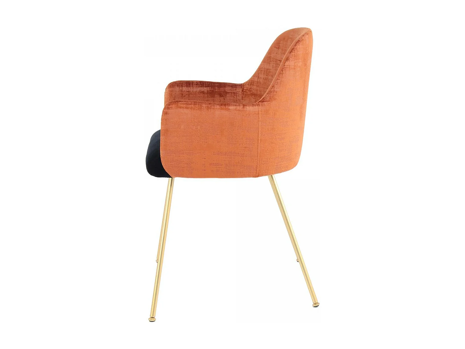 Fauteuil semi artisanal AVE 50x53x85 terra et brun