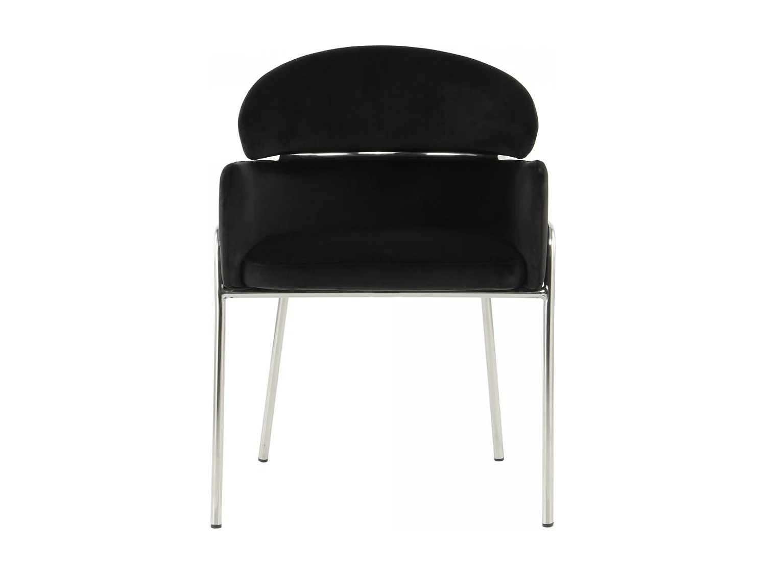 Fauteuil semi artisanal AVA 57x58x79 noir et gris