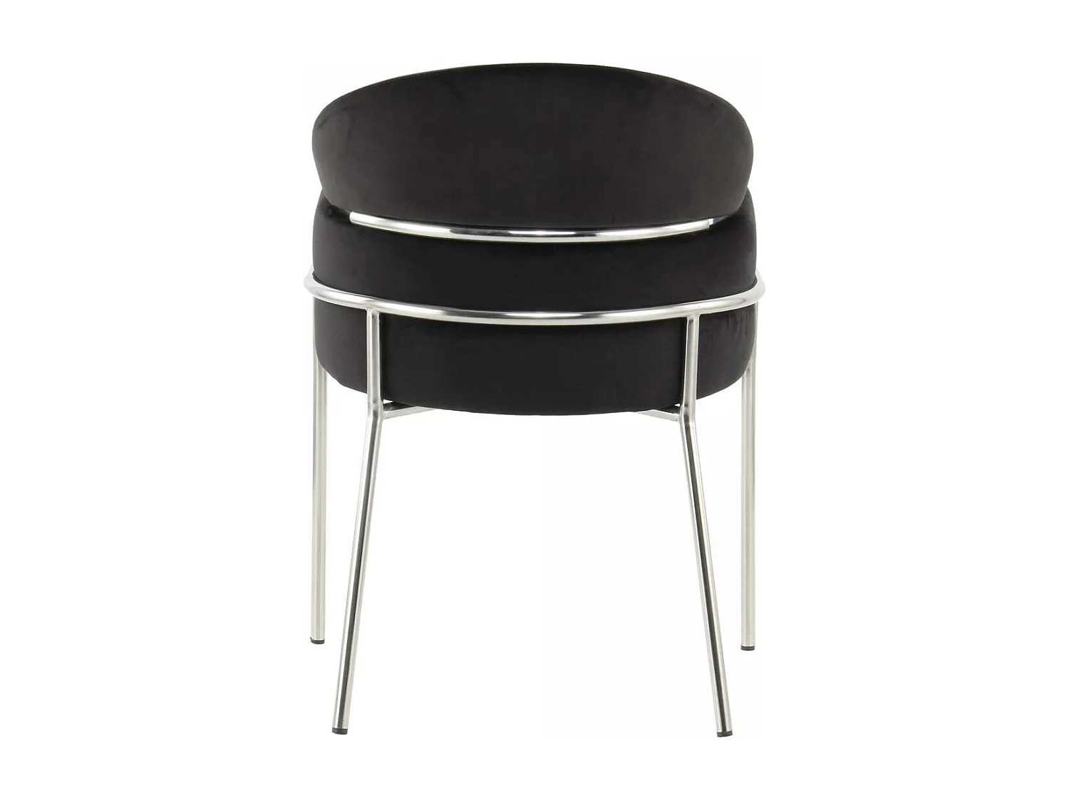 Fauteuil semi artisanal AVA 57x58x79 noir et gris