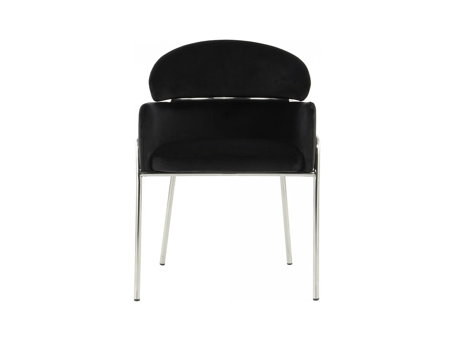 Fauteuil semi artisanal AVA 57x58x79 noir et gris