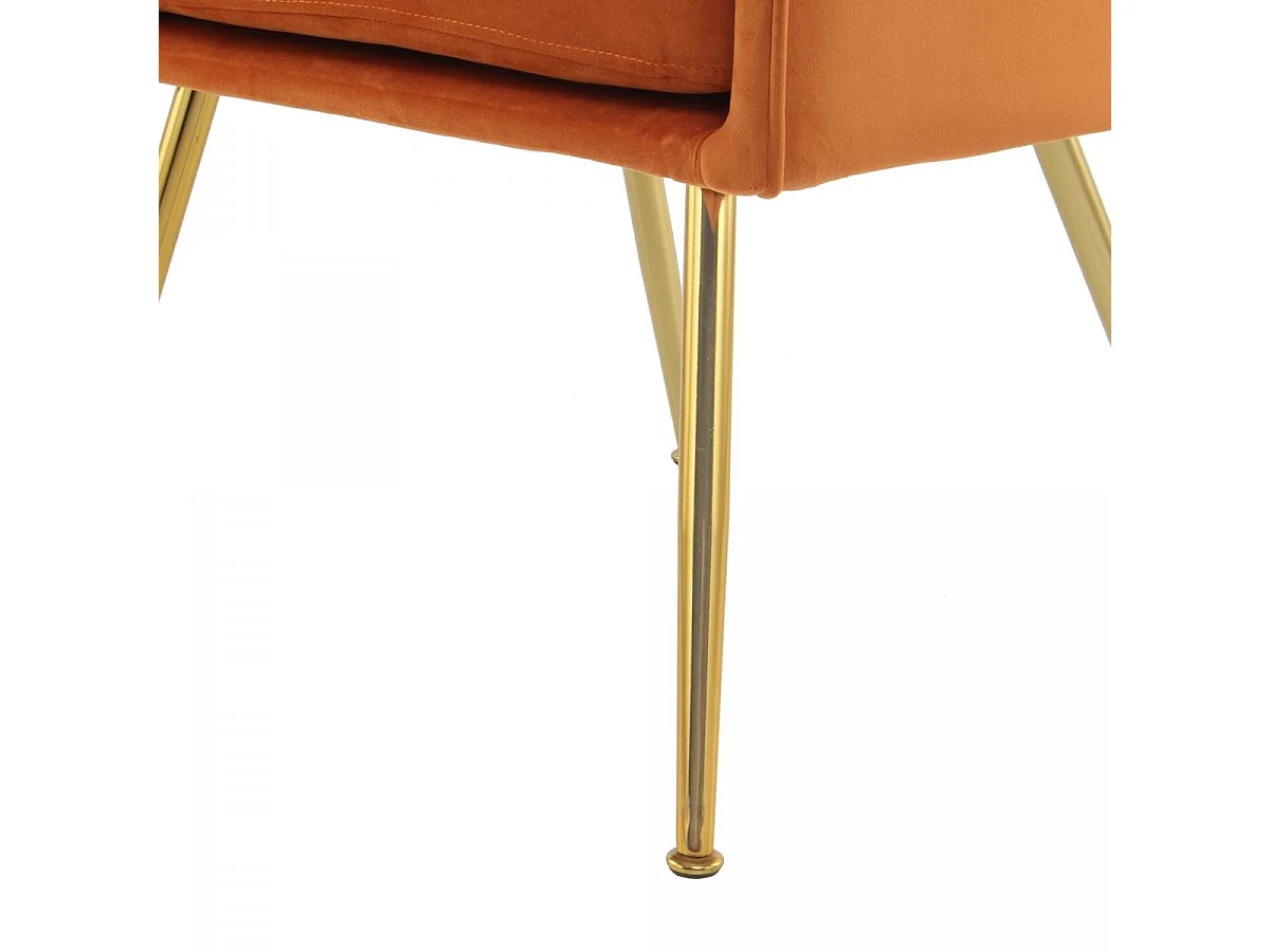 Fauteuil semi artisanal AME 63x60x77 orange