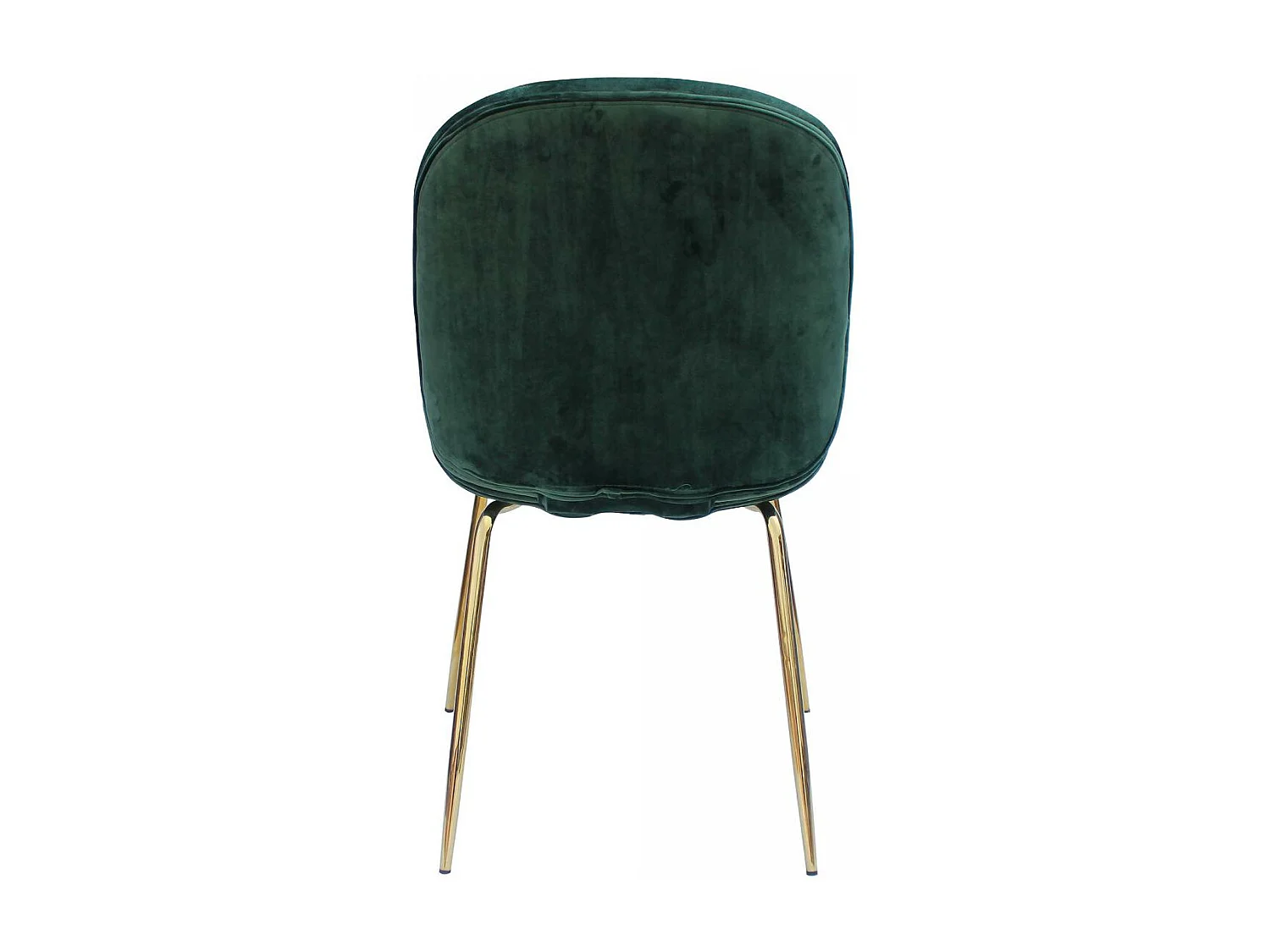 Fauteuil semi artisanal LOT DE 2 ARA 59x47x90 vert et laiton