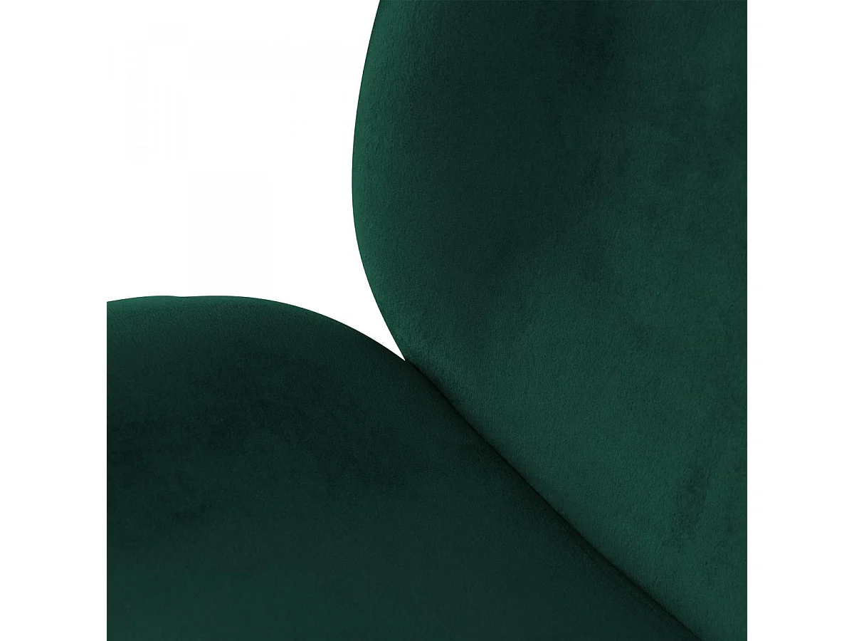 Fauteuil semi artisanal LOT DE 2 ARA 59x47x90 vert et laiton