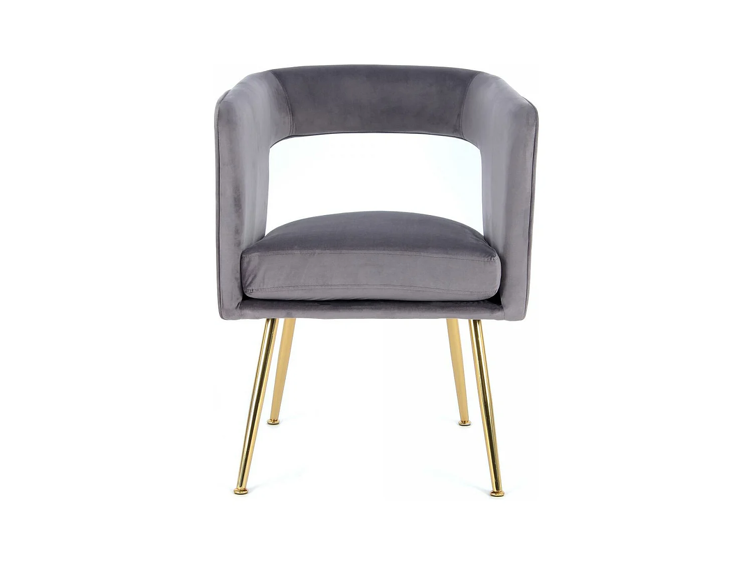 Fauteuil semi artisanal AME 63x60x77 gris